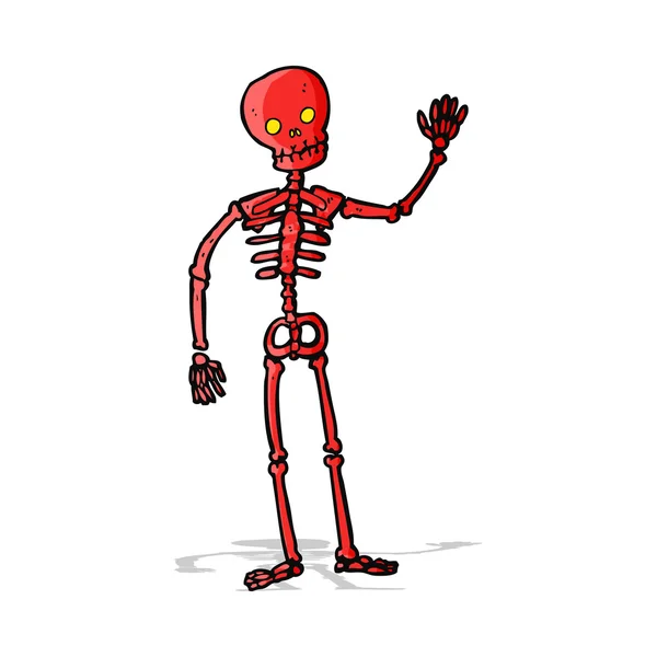 Мультипликационный скелет — стоковый вектор
