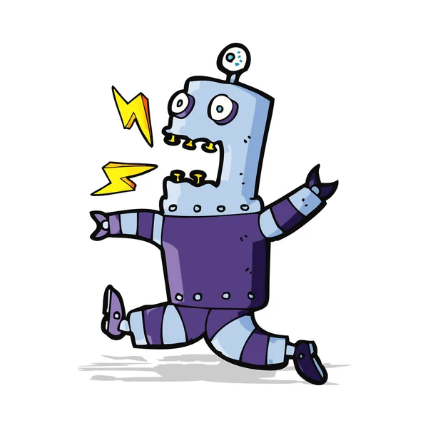 Испуганный робот — стоковый вектор