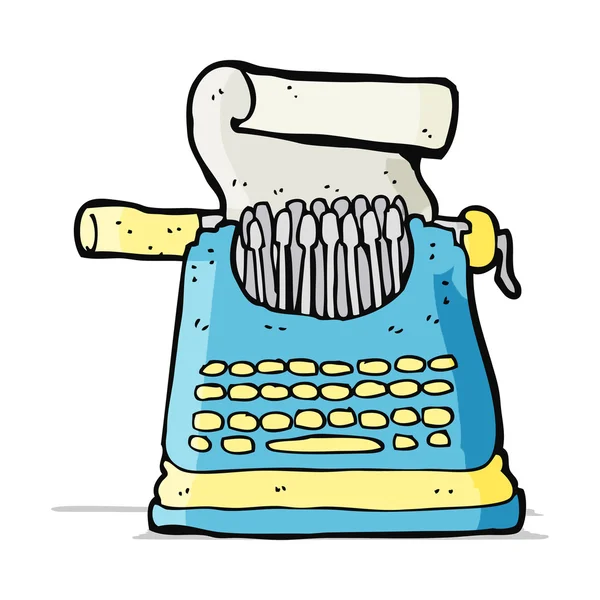 Cartoon typewriter — Stock Vector