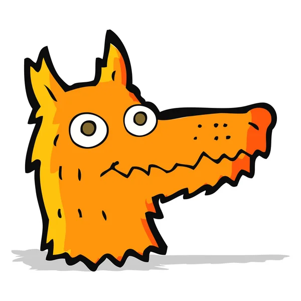 Cartoon vos hoofd — Stockvector