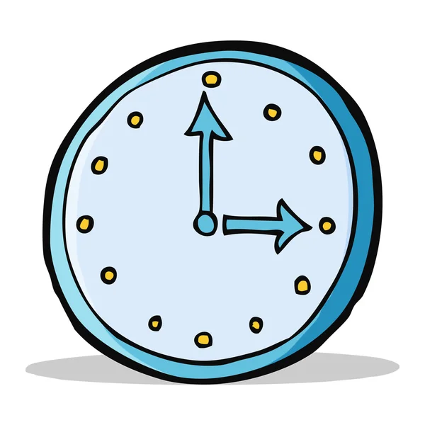 Símbolo del reloj de dibujos animados — Vector de stock