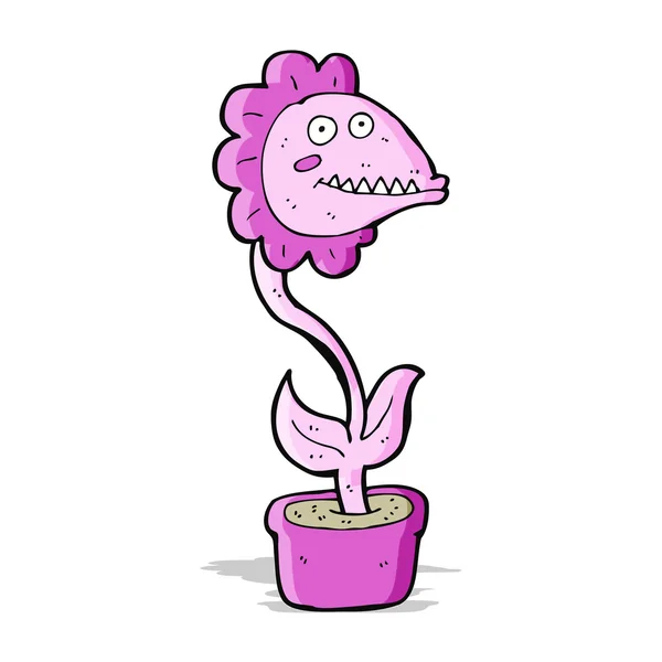 Dibujos animados monstruo planta — Vector de stock