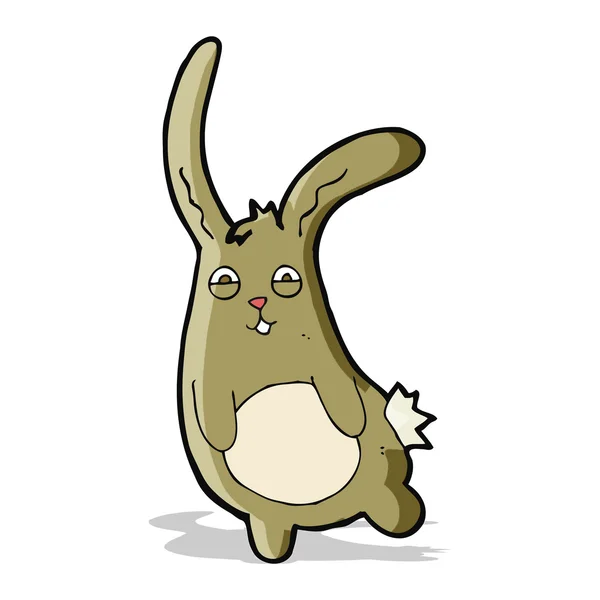 Drôle de lapin dessin animé — Image vectorielle