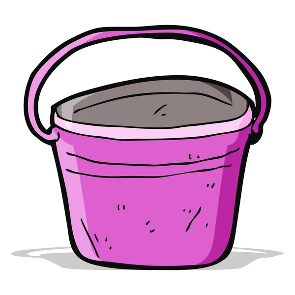 Cartoon metal bucket — Stock Vector