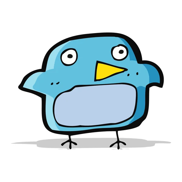 Cartoon-Blauvogel — Stockvektor