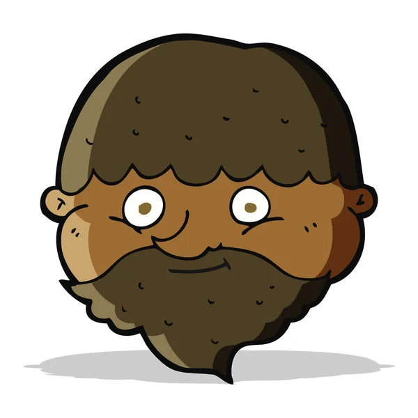 Hombre barbudo de dibujos animados — Vector de stock