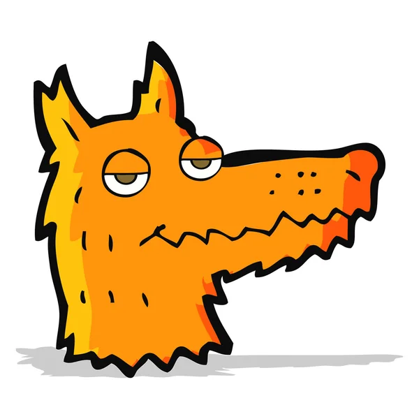 Cartoon fox head — Stock Vector