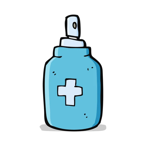 Cartoon antiseptisk spray — Stock vektor