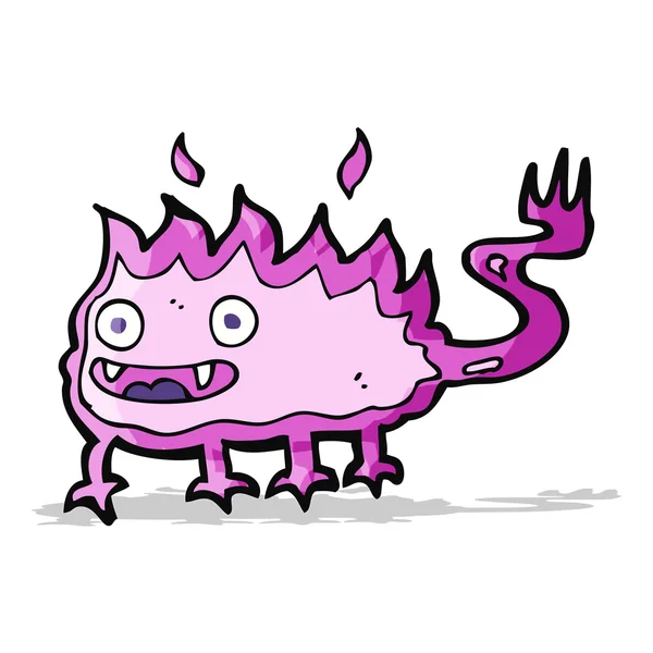 Cartoon kleine vuur demon — Stockvector