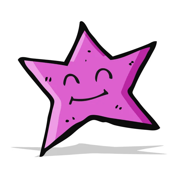 Personaje estrella de dibujos animados — Vector de stock