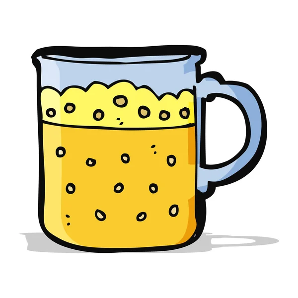 Taza de dibujos animados de cerveza — Archivo Imágenes Vectoriales