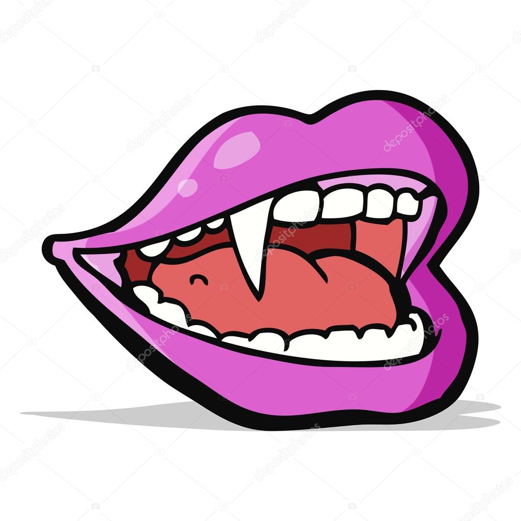Cartoon vampire mouth Stock Vector Image by ©lineartestpilot 50129713