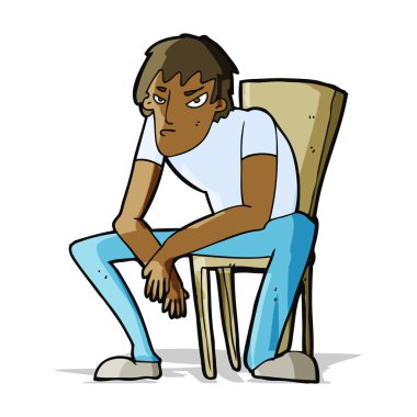 kederli adam çizgi film