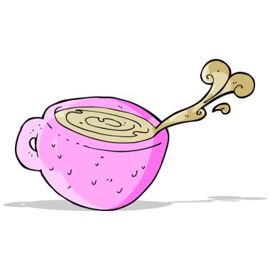 taza de café de la historieta