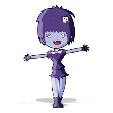 çizgi film mutlu vampir kız