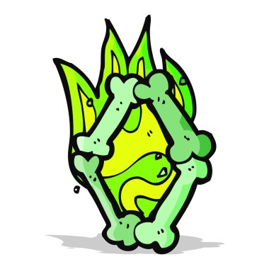 çizgi film cadılar bayramı kemik numarası