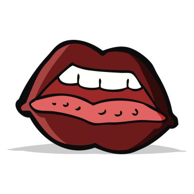 çizgi film seksi dudak sembolü