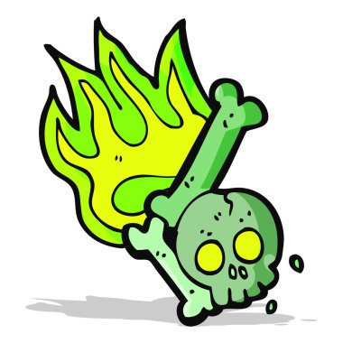 çizgi film cadılar bayramı kemik numarası