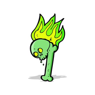 çizgi film cadılar bayramı kemik numarası