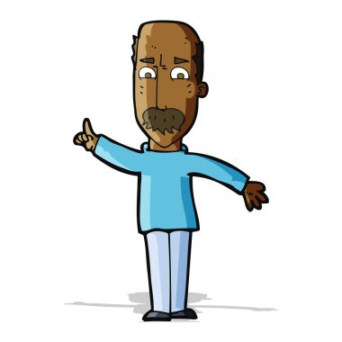 çizgi adam sert uyarı veren