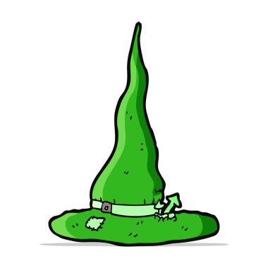 Çizgi film hayaleti cadı şapkası.