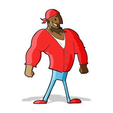 Çizgi film adamı denizci.