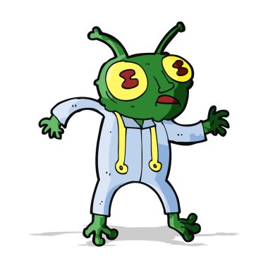 çizgi film uzaylı uzay adamı