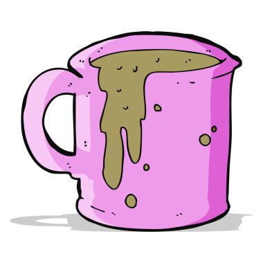 çizgi film kahve fincanı.