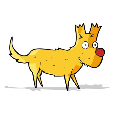 Çizgi film sevimli küçük köpek.