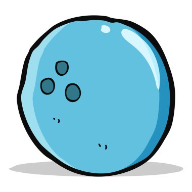 karikatür bowling topu