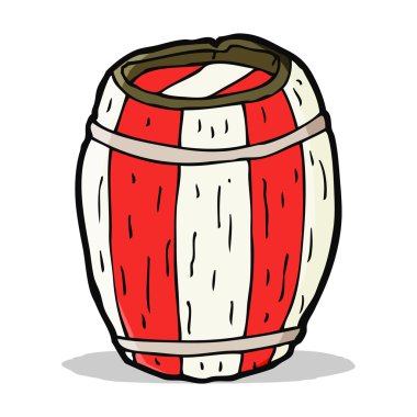 fıçı boyalı çizgi film