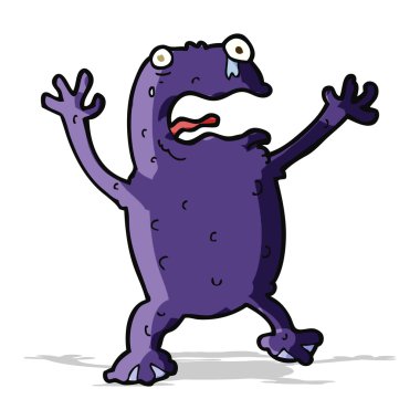 karikatür zehirli kurbağa