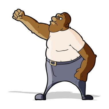 karikatür kızgın adam