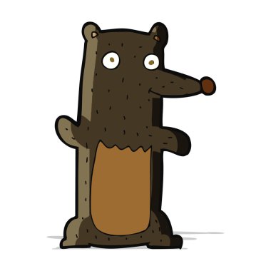 çizgi film siyah ayı