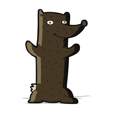 çizgi film siyah ayı