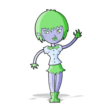 karikatür vampir kız