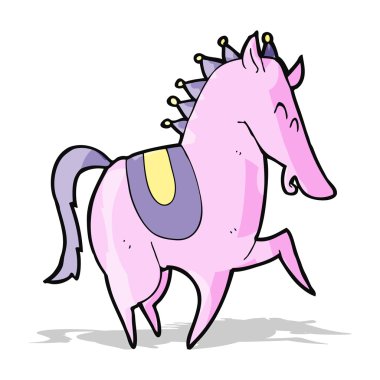 karikatür Şahlanan at