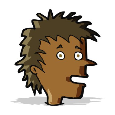 çizgi film heyecanlı çocuk