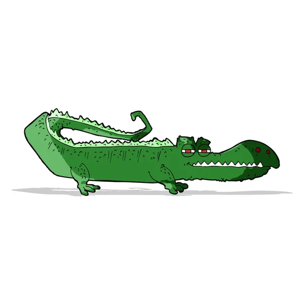 Crocodilo dos desenhos animados — Vetor de Stock