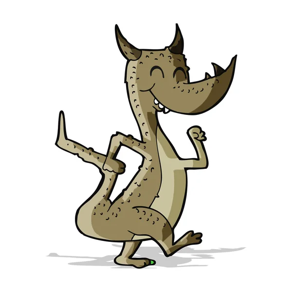 Cartoon glücklicher Drache — Stockvektor