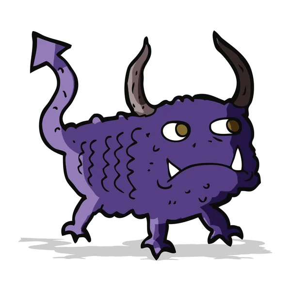 Cartoon little demon — Stock Vector