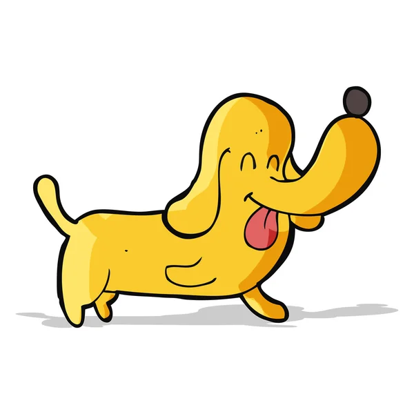 漫画幸せな犬 — ストックベクタ
