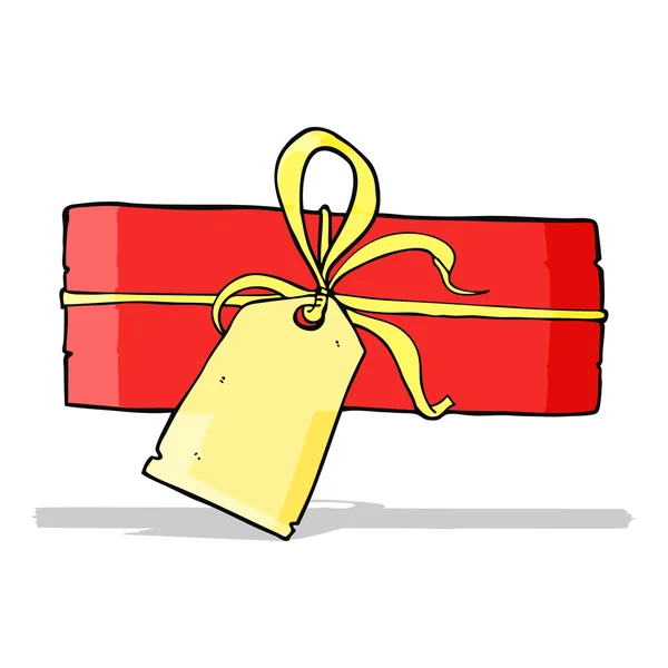 Cartoon kerstcadeau — Stockvector