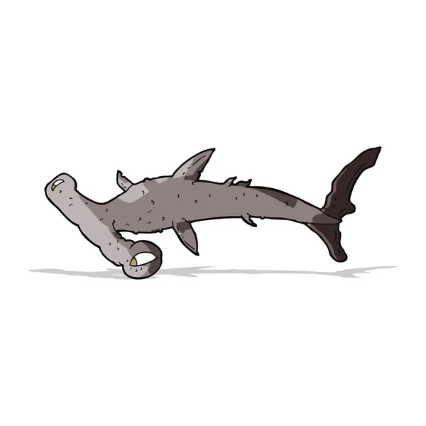 Мультяшная акула-молот — стоковый вектор