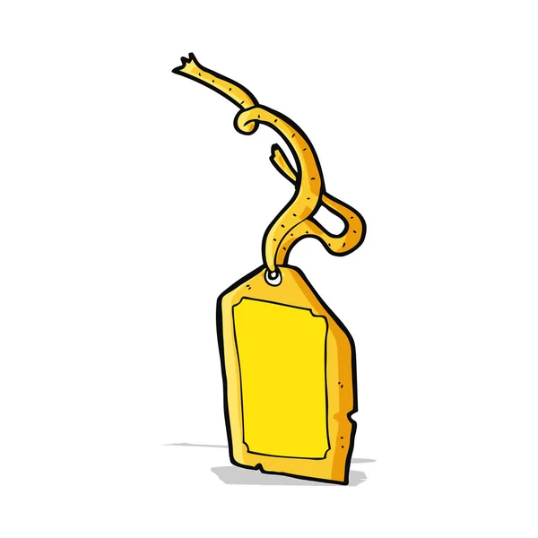 Étiquette de bagage de dessin animé — Image vectorielle