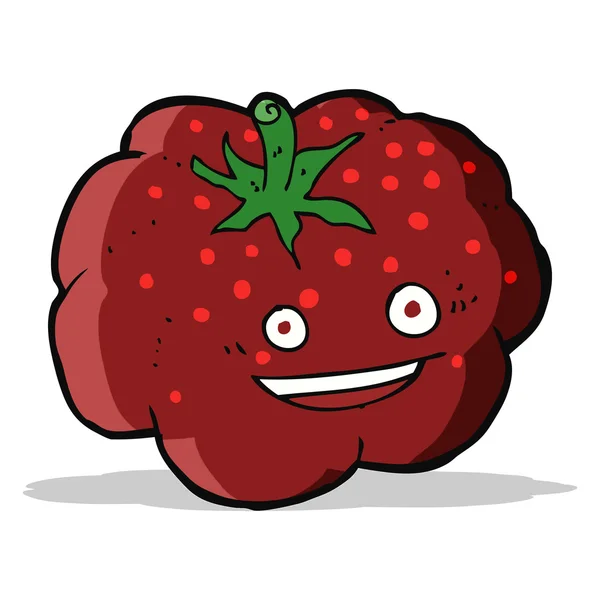 Cartoon happy tomato — Stock Vector