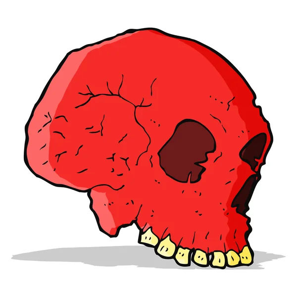 卡通诡异头骨 — 图库矢量图片