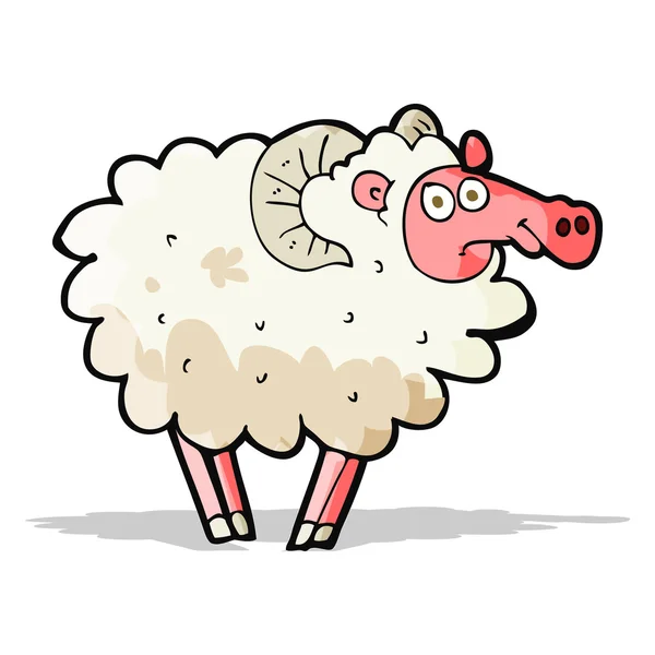 Грязная овца — стоковый вектор