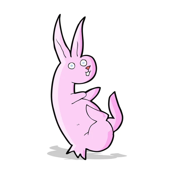 Cue lapin dessin animé — Image vectorielle