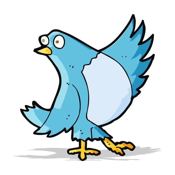 Cartoon dansende bluebird — Stockvector